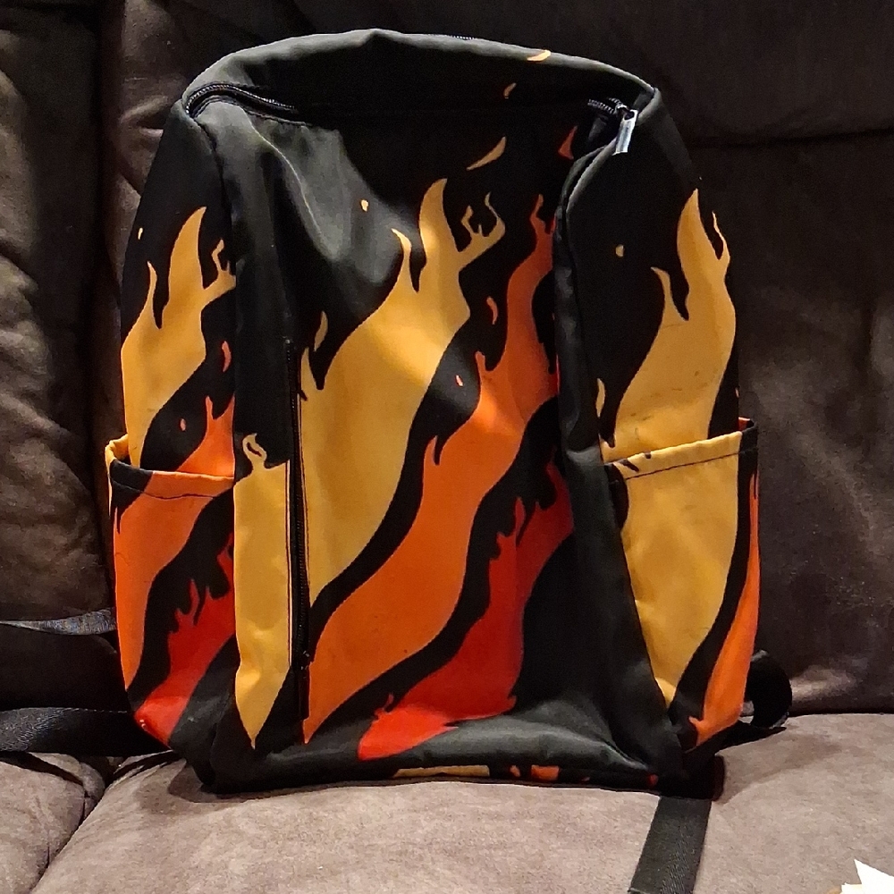 Flame Pattern Backpack - image 1